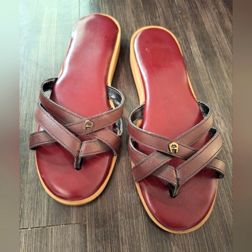 Vintage Aigner Sandals- women's size 6